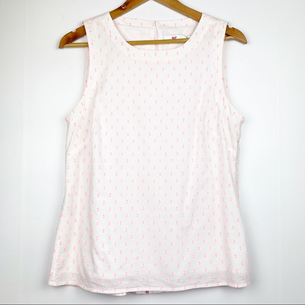 Vineyard Vines White and Pink Sleeveless Top - Picture 3 of 13